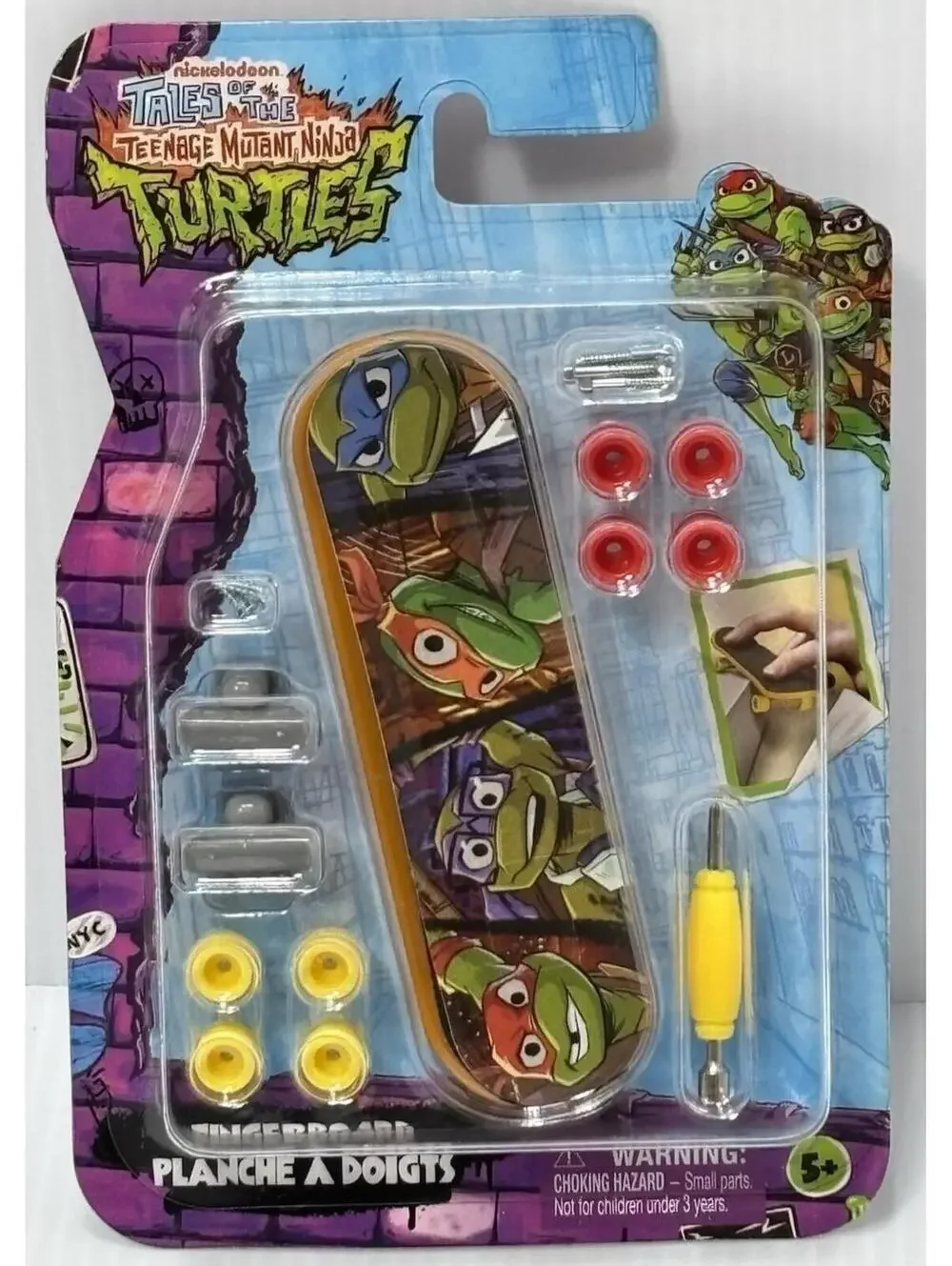 Teenage Mutant Ninja Turtles Fingerboard, New, Mini Toy Skateboard, Nickalodeon
